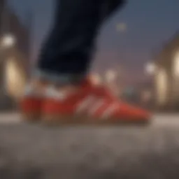 Adidas Busenitz Suede profile view showcasing its sleek design