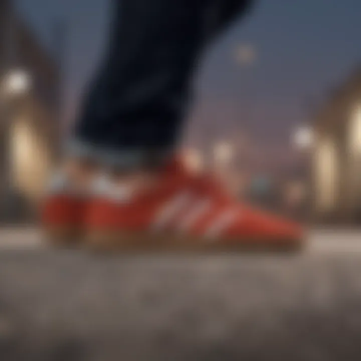 Adidas Busenitz Suede profile view showcasing its sleek design