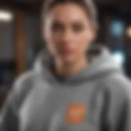 Soft fabric texture showcasing the quality of sweatshirts