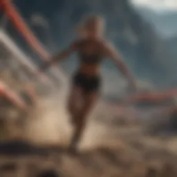 Dynamic movement showcasing agility in extreme sports