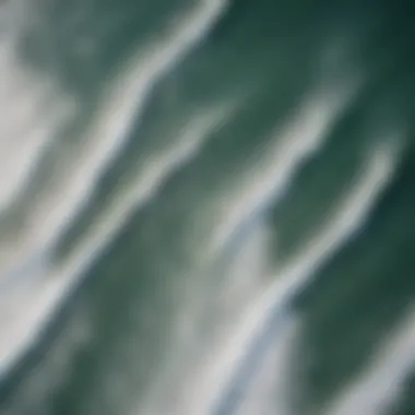 Aerial Perspective of Newquay's Unique Wave Formations Aerial view of Newquay showcasing its unique wave formations