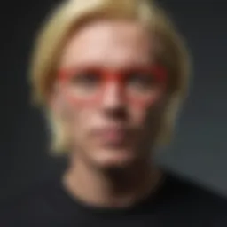 Colorful Warhol-style tee shirt design featuring bold graphics