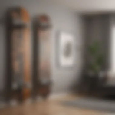 Skateboard Wall Art in Urban Living A stylish urban apartment with a collection of skateboards hung as wall art, blending functionality with aesthetics.