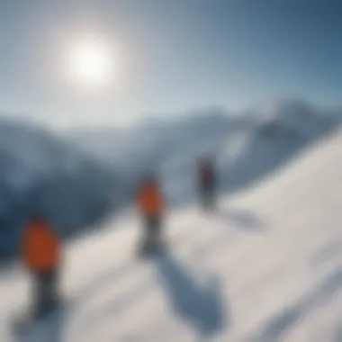 Group of snowboarders enjoying the slopes, representing the community around Bataleon brand.