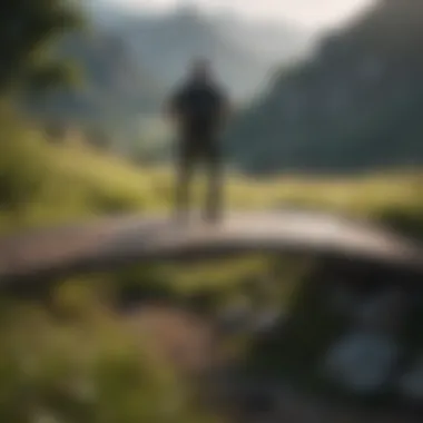 Person executing a bridge exercise on a grassy field