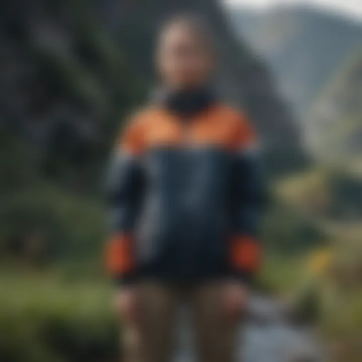 A scenic outdoor setting demonstrating the versatility of the Billabong windbreaker amidst nature.