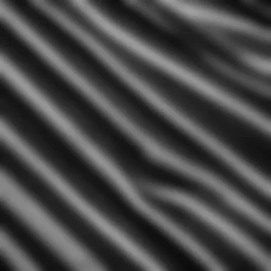 Close-up of fabric texture of black and white stripes