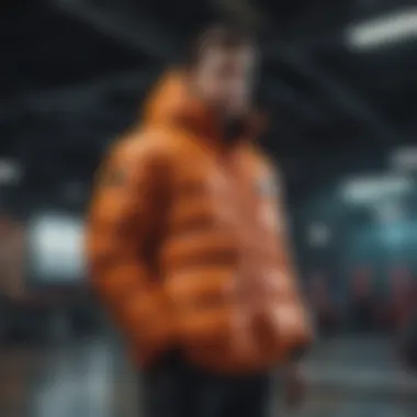 Brixton Puffer Jacket in action during extreme sports