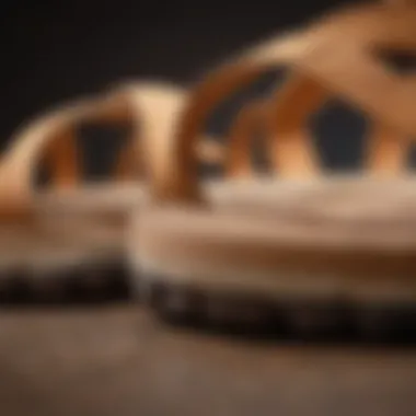 Durable Materials of the Chaco Puff Close-up of the materials used in the Chaco Puff illustrating durability