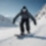 Rider demonstrating proper snowboard stance