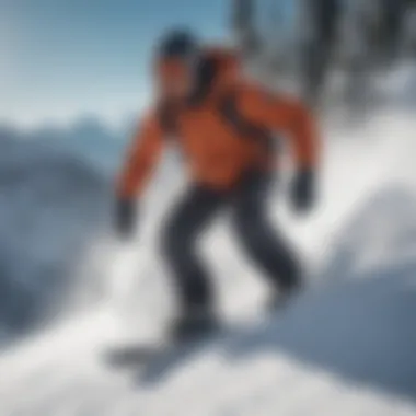 Carving Technique for Enhanced Performance Snowboarder carving on a slope