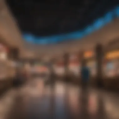 Shoppers enjoying their experience in a bustling mall environment