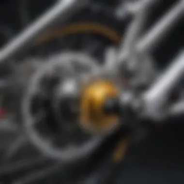 Advanced Suspension Technology in Enduro Bikes Close-up view of a high-performance enduro race bike suspension system showcasing advanced technology