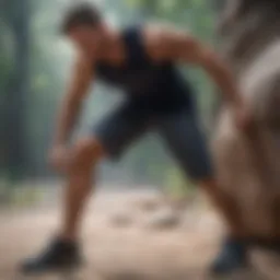 Dynamic stretching routine for knee strength