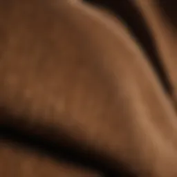 Close-up view of corduroy fabric texture