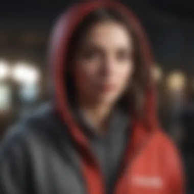 A social gathering featuring individuals wearing trendy hoodies