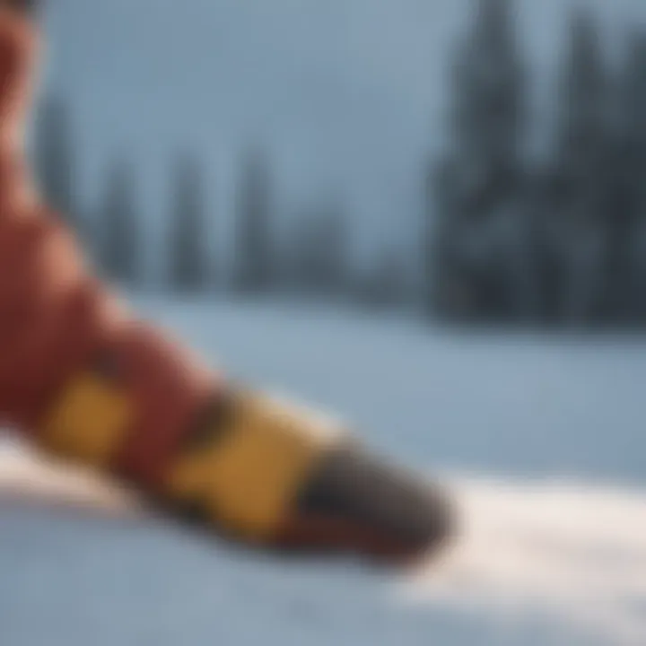 Dakine Fleetwood Mitt in action on the slopes during extreme weather conditions