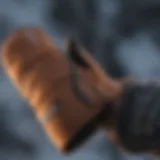 Close-up view of Dakine Scout Mittens showcasing their innovative insulation technology