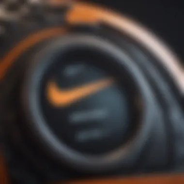 Close-up of Nike Icon elements in extreme sports gear