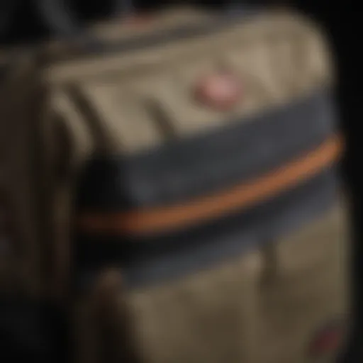Detailed view of the Dickies shoulder bag showcasing its compartments