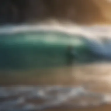 Ideal Surfing Spot A scenic beach view perfect for surfing