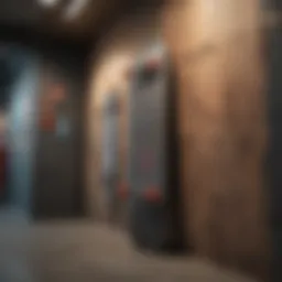 Stylish wall-mounted skateboard display