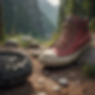 Essential gear laid out for an adventure