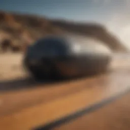 A well-constructed surfboard bag showcasing durable materials