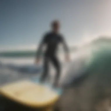 Surf Culture in Community A vibrant surf community gathered on a beach, representing the cultural aspect of surfing and camaraderie among surfers.