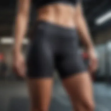 Stylish above the knee workout shorts designed for athletes