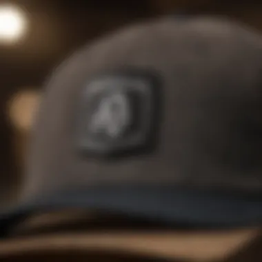 A close-up of a quality dad hat emphasizing fabric texture.