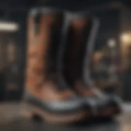 A close-up view of Billabong boots showcasing innovative design features.
