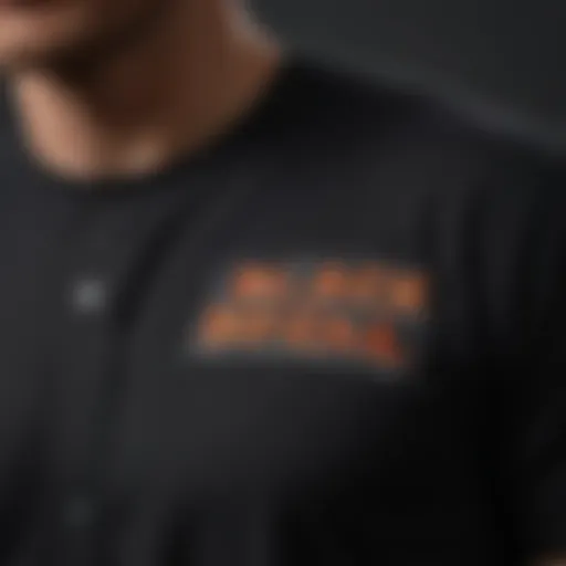 Detailed view of the Black Anti Social Social Club shirt showcasing its unique design elements