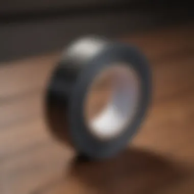 High-Quality Canopy Repair Tape A roll of high-quality canopy repair tape on a wooden surface.