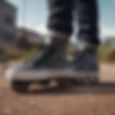 Dynamic Streetwear Aesthetics Dynamic illustration of Vans and Sketchy Tank collaboration showcasing streetwear aesthetics