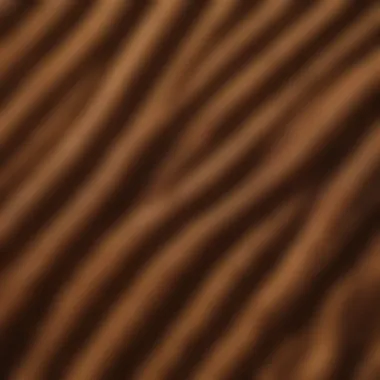 Close-up of corduroy fabric texture showcasing its unique ribbed pattern