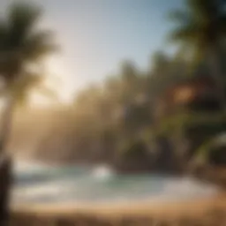 Scenic view of Dreamsea Surf Resort nestled in lush surroundings