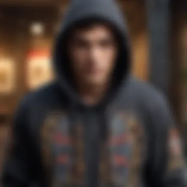 Ed Hardy in Extreme Sports Ed Hardy hoodie worn by an extreme sports athlete in action