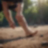 Dynamic stretching routine for knee flexibility