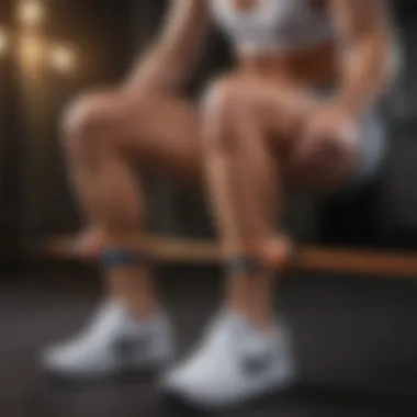 Resistance band exercises targeting the knee area