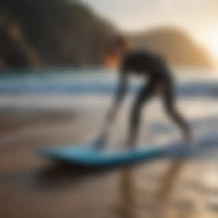 Electric body surfboard technology diagram highlighting components