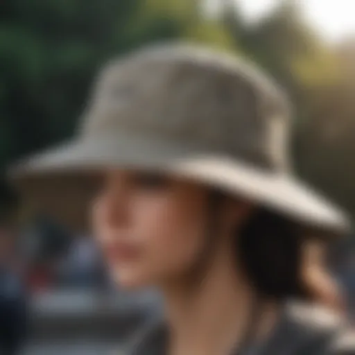 Trendy bucket hat designed for outdoor sports