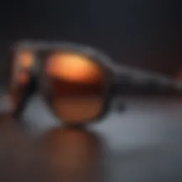 Close-up view of Pit Viper Nightfall sunglasses showcasing their sleek design
