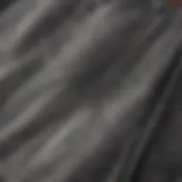 Close-up of grey Dickies work pants showcasing fabric texture