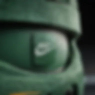 Unique Design Elements of Nike SB Green Close-up view of Nike SB Green showcasing its unique design elements