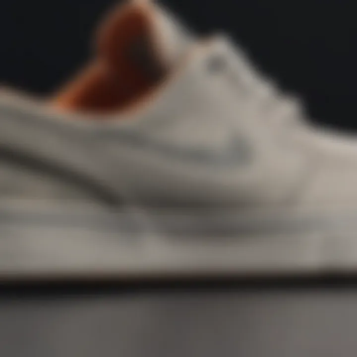 Close-up view of the Nike Skate Janoski showcasing its unique design elements.