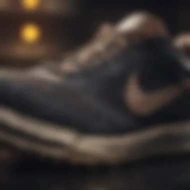Detail of High-Quality Sports Footwear Close-up of high-performance sports shoes