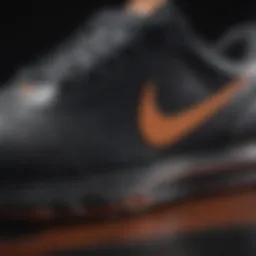 Close-up of Nike non-slip shoe design showcasing traction technology