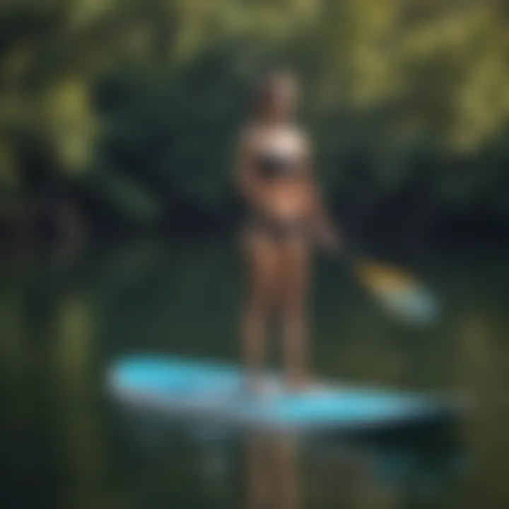 Visitors enjoying a day of paddleboarding