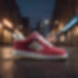 Osiris tennis shoes showcased in a vibrant urban setting